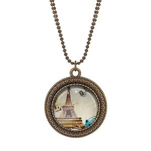 NWT Handmade One-of-a-Kind Eiffel Tower Pendant Necklace